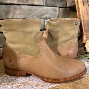 Frye Tan Leather Boots sz 10